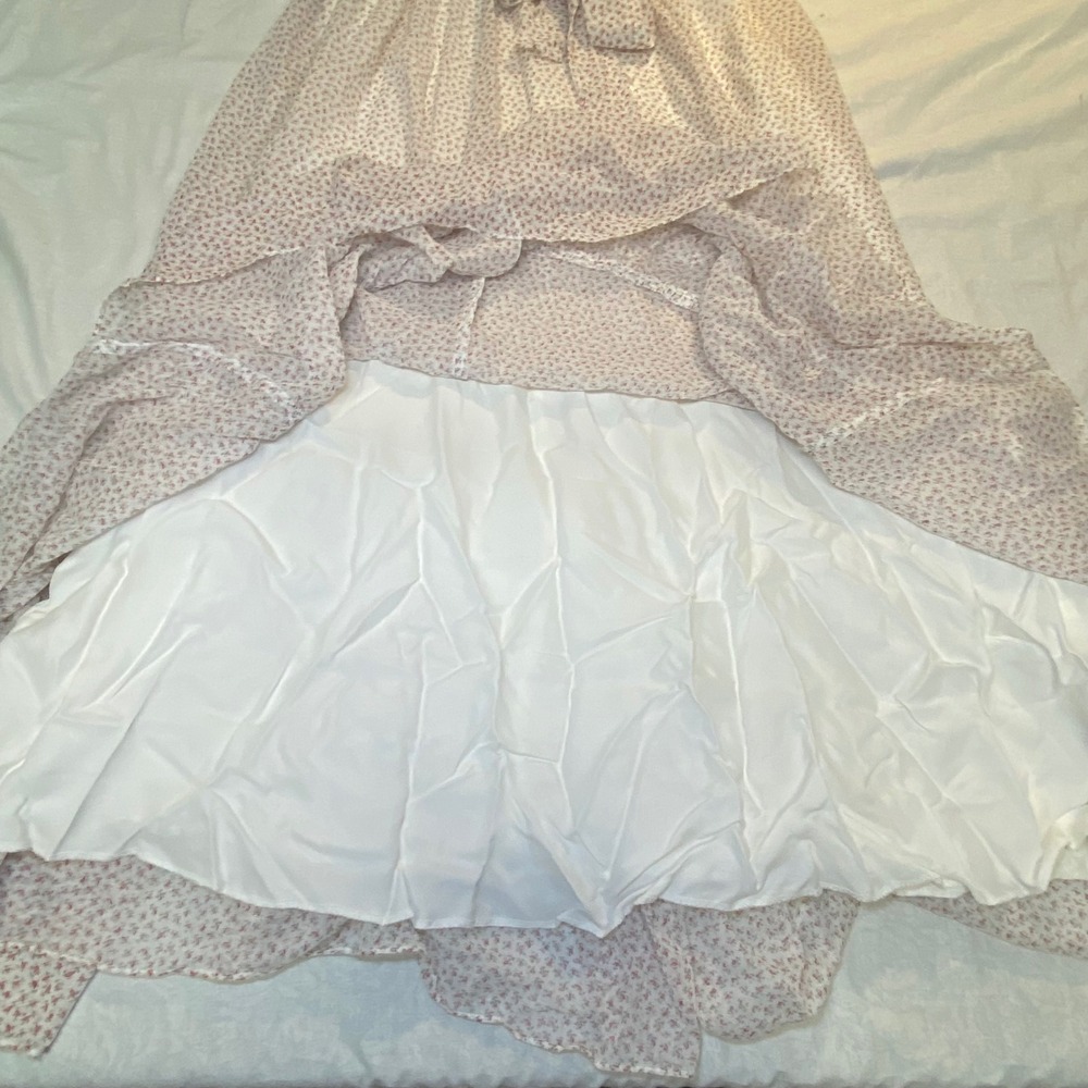 Vintage 1981 Gunne Sax By Jessica‎ Floral Prairie Maxi Dress Lace Cottage Large - Picture 8 of 14
